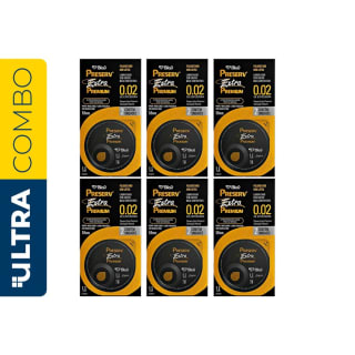 Preservativo da Preserv, modelo Extra Premium com 6 caixas de 2 uni - R$ 1,99