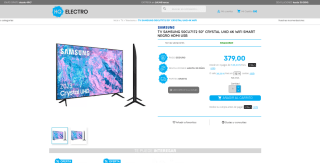 TV Samsung 50CU7172 50" Crrystal UHD 4K WIFI SMART por 379€