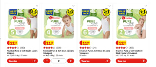 1+1 gratis op Kruidvat Pure & Soft luiers