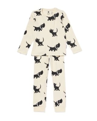 Takkie en Siepie kinderpyjama rib wit voor €10,49 bij de Hema