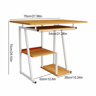 Mesa de ordenador de medidas 70x45x73cm por 38,21€