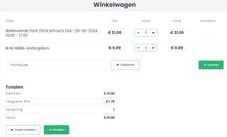 Dagtickets Bellewaerde Park voor €31 per persoon