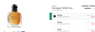 Armani Stronger With You eau de toilette spray 150 ml voor €69,94 bij Parfumerie
