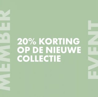 20% korting op de nieuwe collectie bij WE