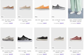 Rebajas hasta 80% descuento calzado Vans adultos desde 19€