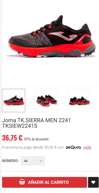 Zapatillas Joma tk.Sierra men 2241 tksiew2241s por 36,75€