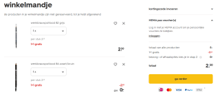 1+1 gratis op wenkbrauw make-up bij HEMA