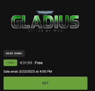 Warhammer 40,000: Gladius - Relics of War gratis bij Epic Games