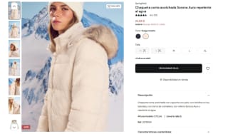 Chaqueta corta acolchada Sorona Aura repelente al agua por 24,99€ en dos colores