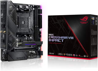 ASUS ROG Crosshair VIII Impact Gaming moederbord Sockel AM4 voor €213,48 dmv code bij Amazon