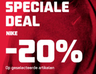 20% korting op geselecteerde Nike stijlen bij Footlocker