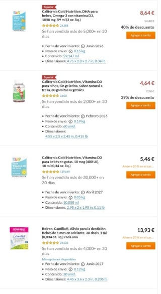 -20% de Descuento en bebés y niños en iHerb.