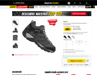 Zapatillas Merrell Alverstone Mid GORE-TEX Mujer de trekking por solo 44,63€