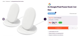 Google Pixel Power Dock 1st Gen 2 pack voor €34,95 bij Ibood