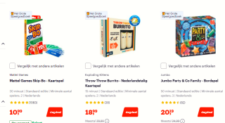 Tot 37% korting op partyspellen voor Oud & Nieuw bij Bol.com