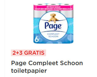 Page Compleet Schoon toiletpapier Per Zak 6 st