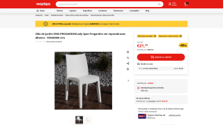 Silla de Jardín IPAE-PROGARDEN Lady por 17,60€