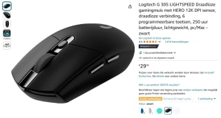 Logitech G305 Lightspeed computermuis voor €29,99 bij Amazon DE