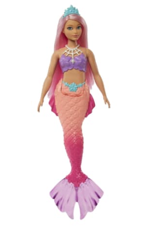 Barbie - Sirena con pelo rosa por solo 9,99€