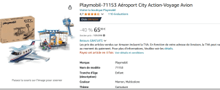 Playmobil City Action 71153 Luchthaven met vliegtuig voor €65,99 bij Amazon