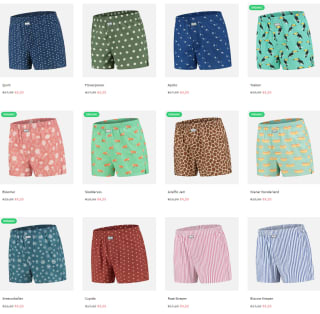 Alle boxershorts voor €4,99 bij Underdog