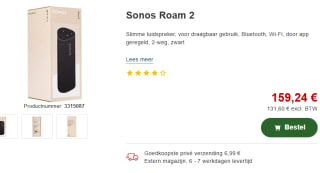 Sonos Roam 2 voor €159,24 bij Proshop