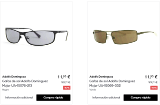 ADOLFO DOMÍNGUEZ - Gafas de sol por 11,95€