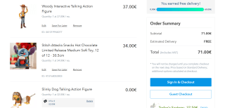 3 halen = 2 betalen op geselecteerde artikelen in de Disney Store