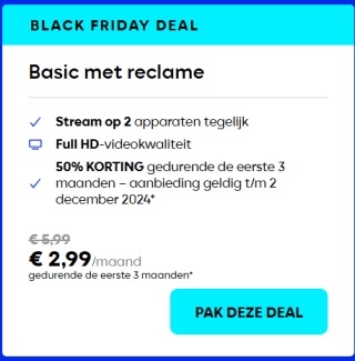 3 maanden HBO Max Basic voor €2,99