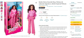 Barbie Gloria Atuendo Rosa Signature Edición Película por $389 en Amazon