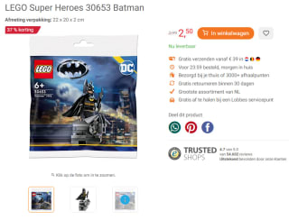 LEGO Super Heroes 30653 Batman voor €2,50 bij Lobbes