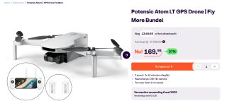 Potensic Atom LT GPS Drone Fly More Combo voor €169,95 bij Ibood
