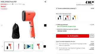 Tot €100 cashback op Tefal strijkproducten