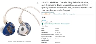 LINSOUL Kiwi Ears x Crinacle: Singolo In-Ear-Monitor voor €53,60 bij Amazon