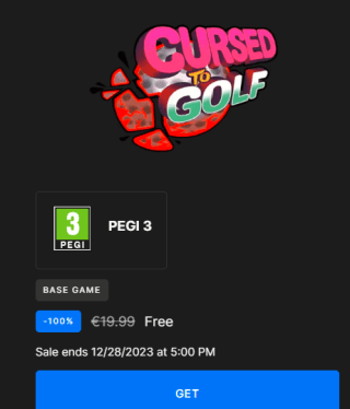 Cursed to Golf gratis bij Epic Games