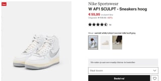 Nike Air Force 1 Sculpt Damesschoenen (2 kleuren) voor €55,95 bij Zalando