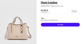 Bolso de mano Dune London DINKIEDORRIE por 34.99€