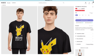 Camiseta Pikachu a tan solo 5,99€ en Inside