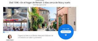 Estancia 2 noches en habitación doble en el Hotel Indigo Cagnes-sur-Mer cerca de Niza y vuelo desde 159€