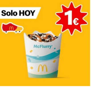 Mc Flurry a tan solo 1€ de Mcdonald's