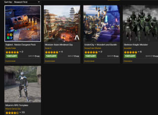 Gratis marketplace assets voor de maand augustus 2024 via Unrealengine