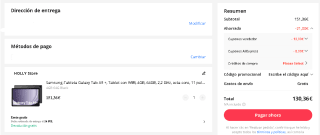 Samsung-Tableta Galaxy Tab A9 + de 4GB/64GB por 130,36€