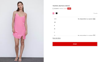 Vestido abertura lateral para Mujer por 2.99€
