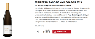 6 Botellas de Miriade by Pago de Vallegarcía 2023 por 41€