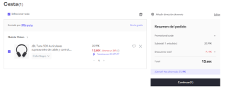 Auriculares JBL Tune 500 por 13.8€