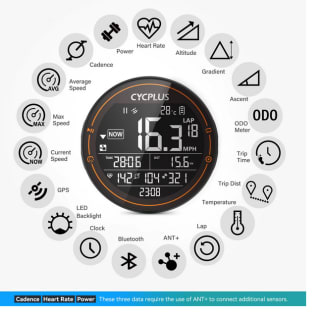 CYCPLUS M2 inalámbrico GPS bicicleta ordenador ANT + Bluetooth ciclismo bicicleta de carretera MTB medidor de velocidad impermeable por 25,79€