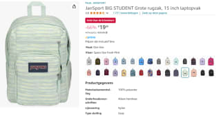 JanSport BIG STUDENT Rugzak, 34 Liter voor €19,90 bij Amazon