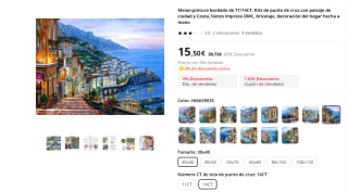 Recopilación de kits de punto de cruz desde 7,08