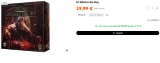 Juego de Mesa El Dilema del Rey por 19.99€