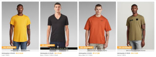 20% extra korting op alle tops en shorts tot 80% korting tijdens de G-star sale